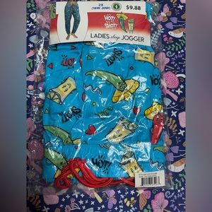 Women’s 2XL Sleep Pajama Jogger Pants Hot Shot Pepper Lime NWT Briefly Stated